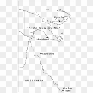 Map Of Papua New Guinea And The Great Barrier Reef, - Kimbe Bay Papua New Guinea Map, HD Png Download