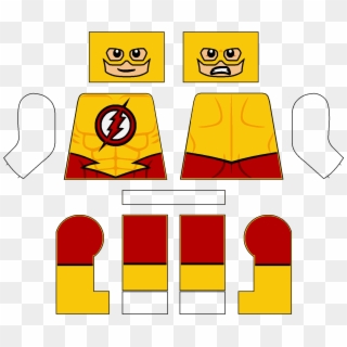 Lego Kid Flash Decals - Wally West Lego Decals, HD Png Download