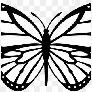 Traceable Butterfly Images With Free Butterfly Wing - Butterfly Line Art Png, Transparent Png