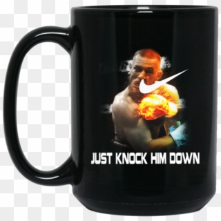 Floyd Mayweather Vs Conor Mcgregor Mug Just Knock Him - Mug, HD Png Download