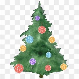 Ok - Watercolor Christmas Tree Png, Transparent Png