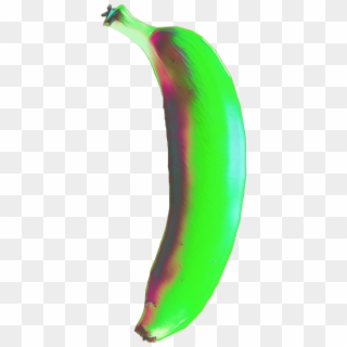 #banana #glitch #green #glow #trippy #bananas #freetoedit - Carmine, HD Png Download