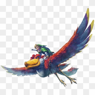 Link On A Loftwing - Zelda Skyward Sword Bird, HD Png Download