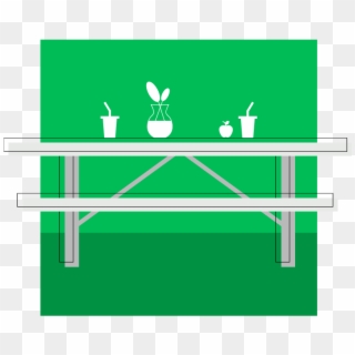 Standard Picnic Table Sizes - Illustration, HD Png Download