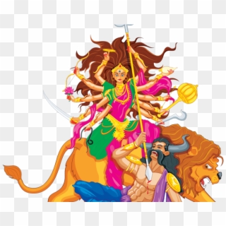 Goddess Durga Maa Png Transparent Images - Shuvo Bijoya Maa Durga, Png  Download - 640x480(#2743107) - PngFind