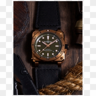 Bell & Ross Br03-92 Diver Bronze Limited Edition With - Bell And Ross X Cortina, HD Png Download
