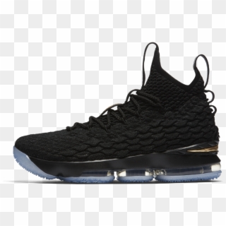 Nike Lebron 15 Basketball Shoe Size - Lebron 15 Black And Gold, HD Png Download