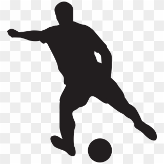 Soccer Player Silhouettes Clipart Image, HD Png Download