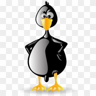 Seagull Clipart Angry Seagull - Linux Penguin Funny Gifs, HD Png Download