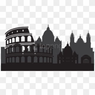 Free Png Rome Italy Silhouette Png Png - Rome Italy Png, Transparent Png