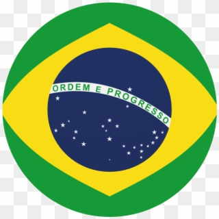 Brazil Round Flag - Brazil Flag Round Vector, HD Png Download