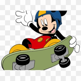 Mickey Mouse On A Skateboard, HD Png Download