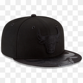 New Era Chicago Bulls Black 59fifty Fitted Hat, HD Png Download