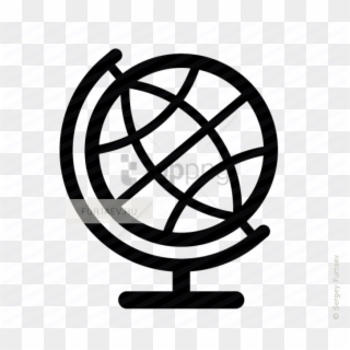 Free Png Vector Icon Of World Globe On Stand - Globe Stand Vector, Transparent Png