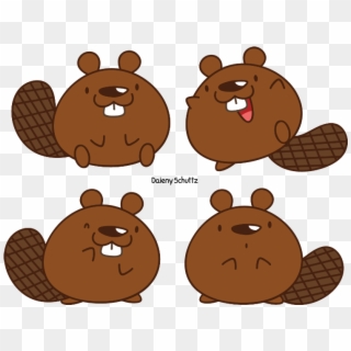 Drawn Beaver Chibi - Cute Beaver Drawing, HD Png Download