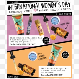 Barefoot Venus Canada International Women's Day March - Lip Gloss, HD Png Download
