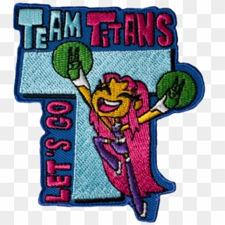 Teen Titan Inspired Scout Movie Patch Let's Go Team - Cartoon, HD Png Download