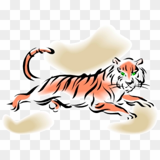 Tiger - Tiger Laying Down Clipart, HD Png Download