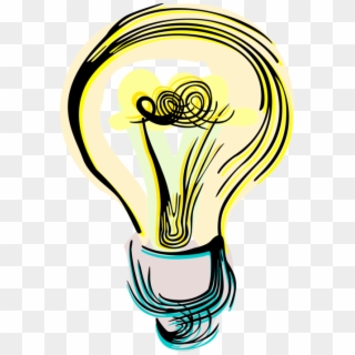 Vector Illustration Of Electric Light Bulb Symbol Of - Illustration, HD Png Download
