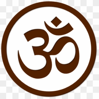 Om Simbolo Symbol Aum Yoga Namaste Peace Sign Cnd Logo - Om Symbol In Circle, HD Png Download