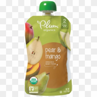 Pear & Mango - Plum Organics Pear And Mango, HD Png Download