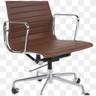 Dark Brown Leather Office Chair , Png Download - Office Chair, Transparent Png
