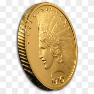 2 Oz Gold High Relief Round, HD Png Download