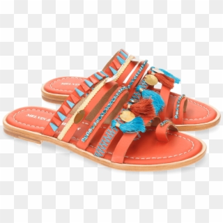 Sandals Lela 5 Kid Orange Ls - Slide Sandal, HD Png Download