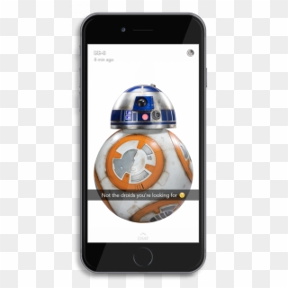 What It Would Look Like If Bb-8 Used Snapchat - Robot Star Wars Png, Transparent Png
