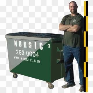 3 Cubic Yard Front Load Dumpster - 1.5 Cy Dumpster, HD Png Download