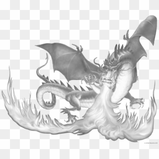 Fire Breathing Dragon Png, Transparent Png