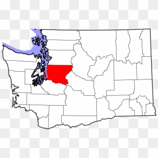 Map Of Washington Highlighting King County - Washington State County Outline, HD Png Download