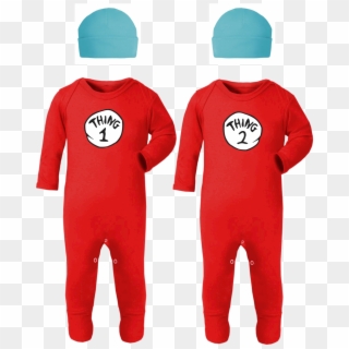 Thing 1 & Thing 2 Infant Baby Halloween Costume 4 Piece - Thing One, HD Png Download