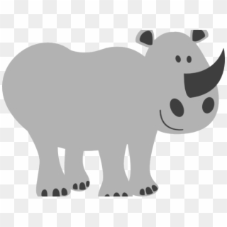 Rhino Clipart Gray Thing - Rhinoceros, HD Png Download