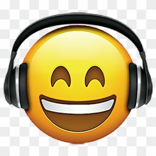 #emoji #emojis #emojisticker #headphones #headphonesemoji - Emoji With Headphones, HD Png Download