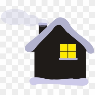 Winter Cottage Icons Png - Winter Wooden House Clipart, Transparent Png