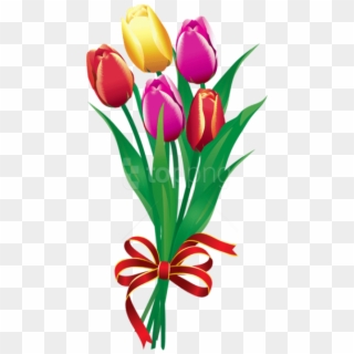 Free Png Spring Tulips Bouquetpicture Png Images Transparent - Bouquet Clipart, Png Download