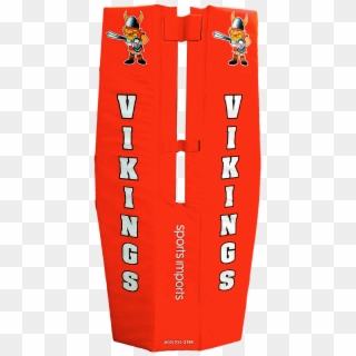 Vikings Custom Volleyball Pole Pads - Carmine, HD Png Download