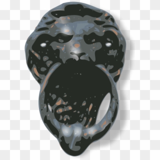 This Free Icons Png Design Of Lion-face Door Knocker - Vase, Transparent Png