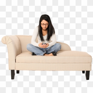 Tao Girl On Couch , Png Download - Sitting, Transparent Png