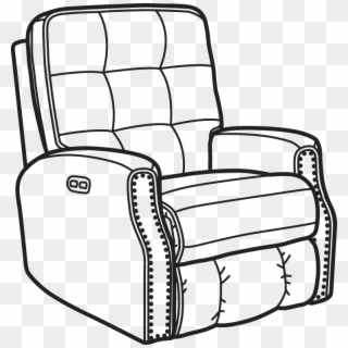 Share Via Email Download A High-resolution Image - Recliner Drawing, HD Png Download