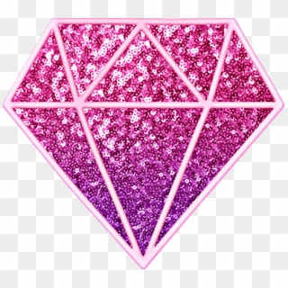 #sparkling #glitter #pink #diamond #jewel #gem #stone - 世界 没有 完美 但 努力 可以 接近 完美, HD Png Download