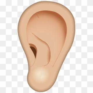 Emoji Peach Png - Emoji Ear, Transparent Png