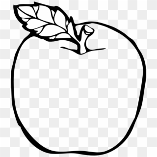 Teacher Apple Outline Png - Colouring Pages Of An Apple, Transparent Png