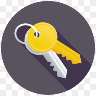 Flat Keys Icon - Keys Flat Png, Transparent Png