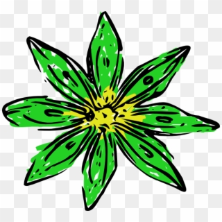 How To Set Use Green Yellow Flower Icon Png - Green And Yellow Flower, Transparent Png