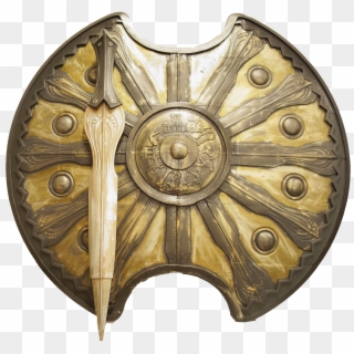 Troy Shield And Sword - Achilles Shield And Sword, HD Png Download