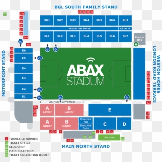 Abax Stadium - Peterborough United Seating Plan, HD Png Download