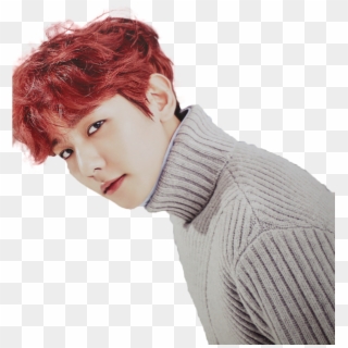 Baekhyun Png 2016 - Baekhyun Red Hair Png, Transparent Png