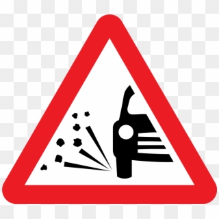 Loose Chippings - Loose Gravel Road Sign, HD Png Download